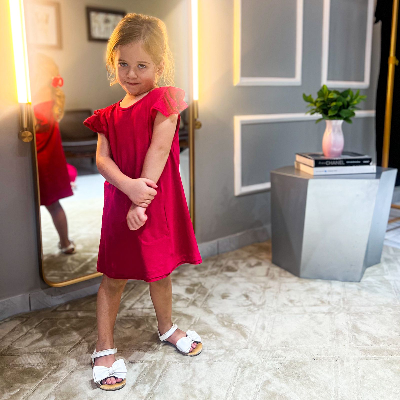 Vestido Infantil com Bolso