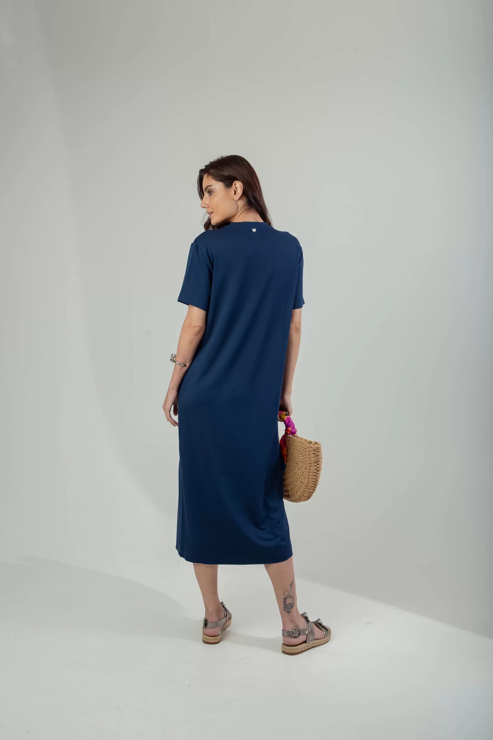 Vestido Midi Decote V