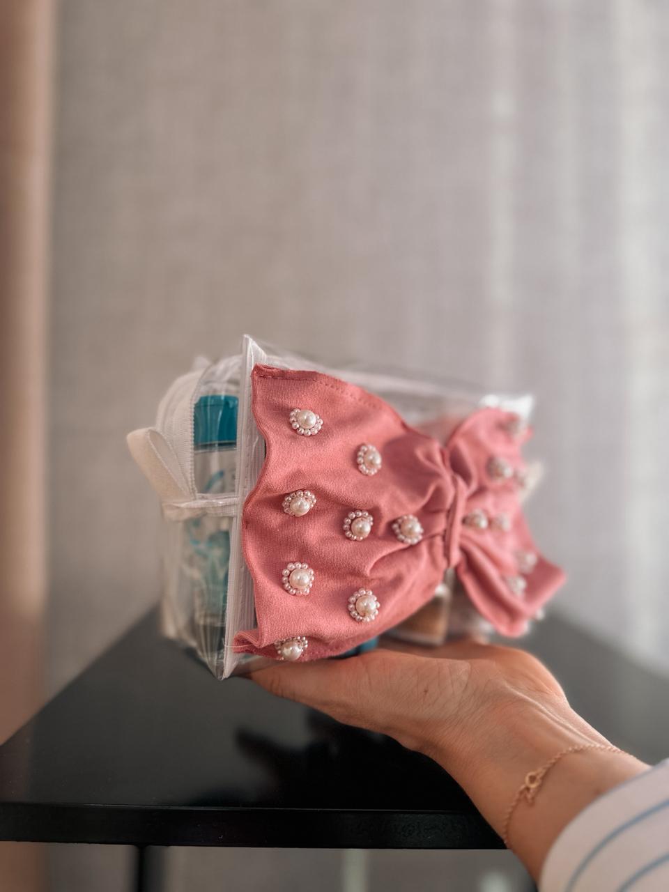 Necessaire Laço Bordado