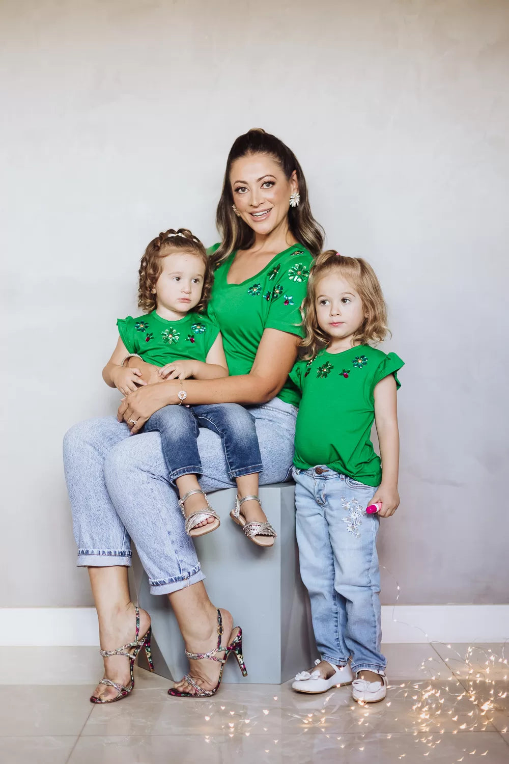 T-shirt flores coloridas infantil
