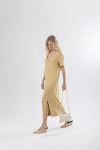 Vestido Midi Decote V