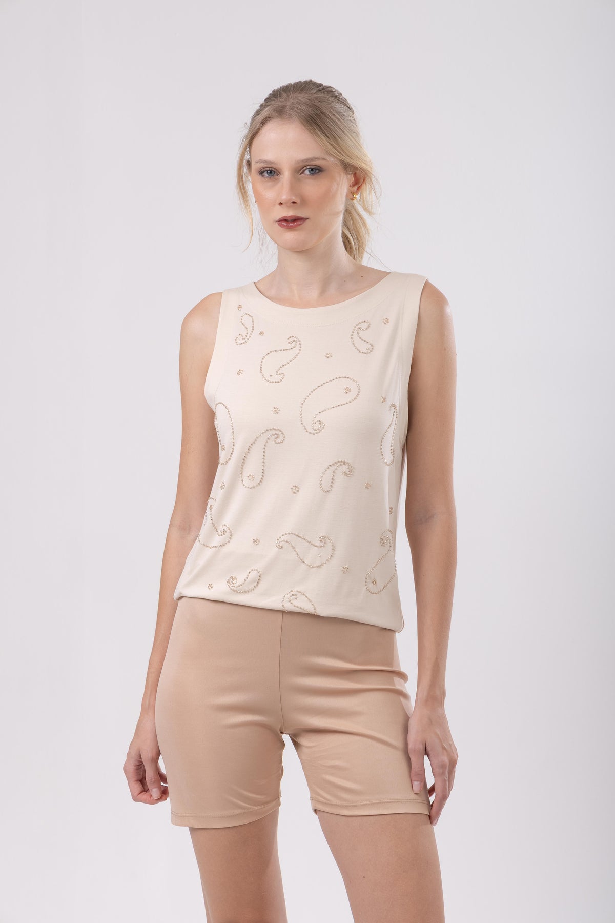 Calça Tule Estampa Bandana Chic