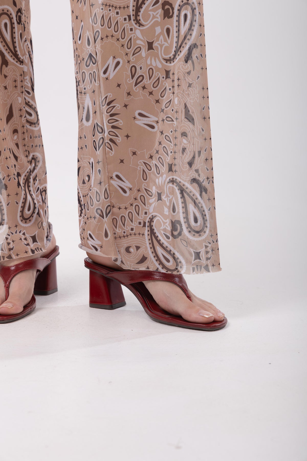 Calça Tule Estampa Bandana Chic