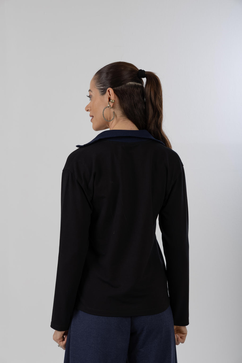 Blusa Polo Gola Denin