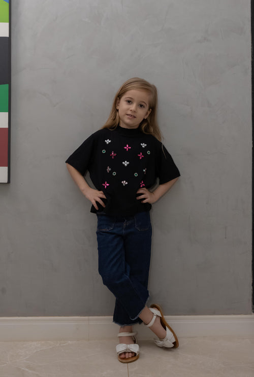 Blusa Alegria Bordada Infantil