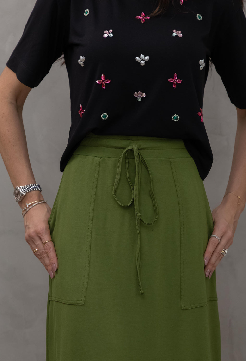 Saia Midi em Moletinho