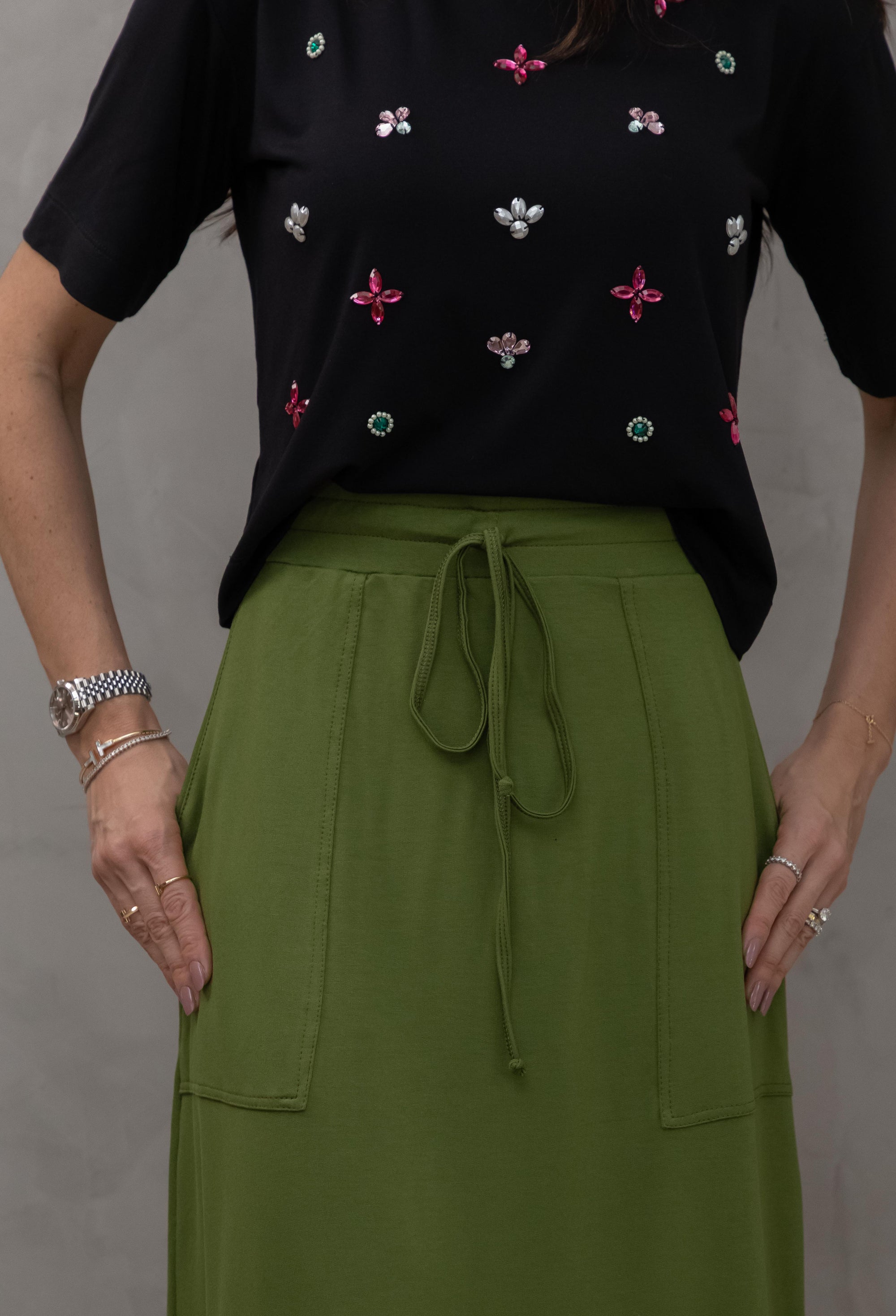 Saia Midi em Moletinho