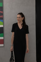 Vestido Midi Decote V