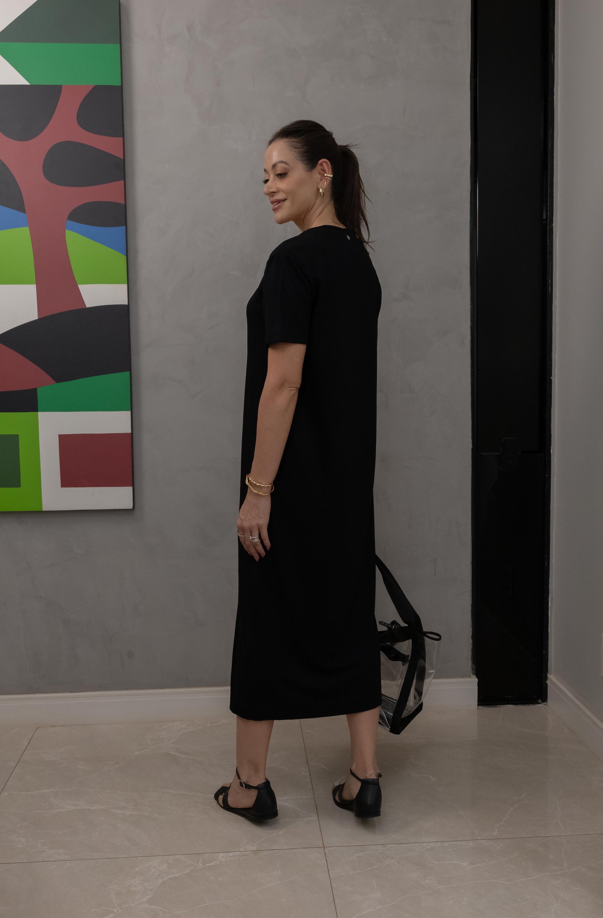 Vestido Midi Decote V