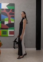 Vestido Tule Bicolor