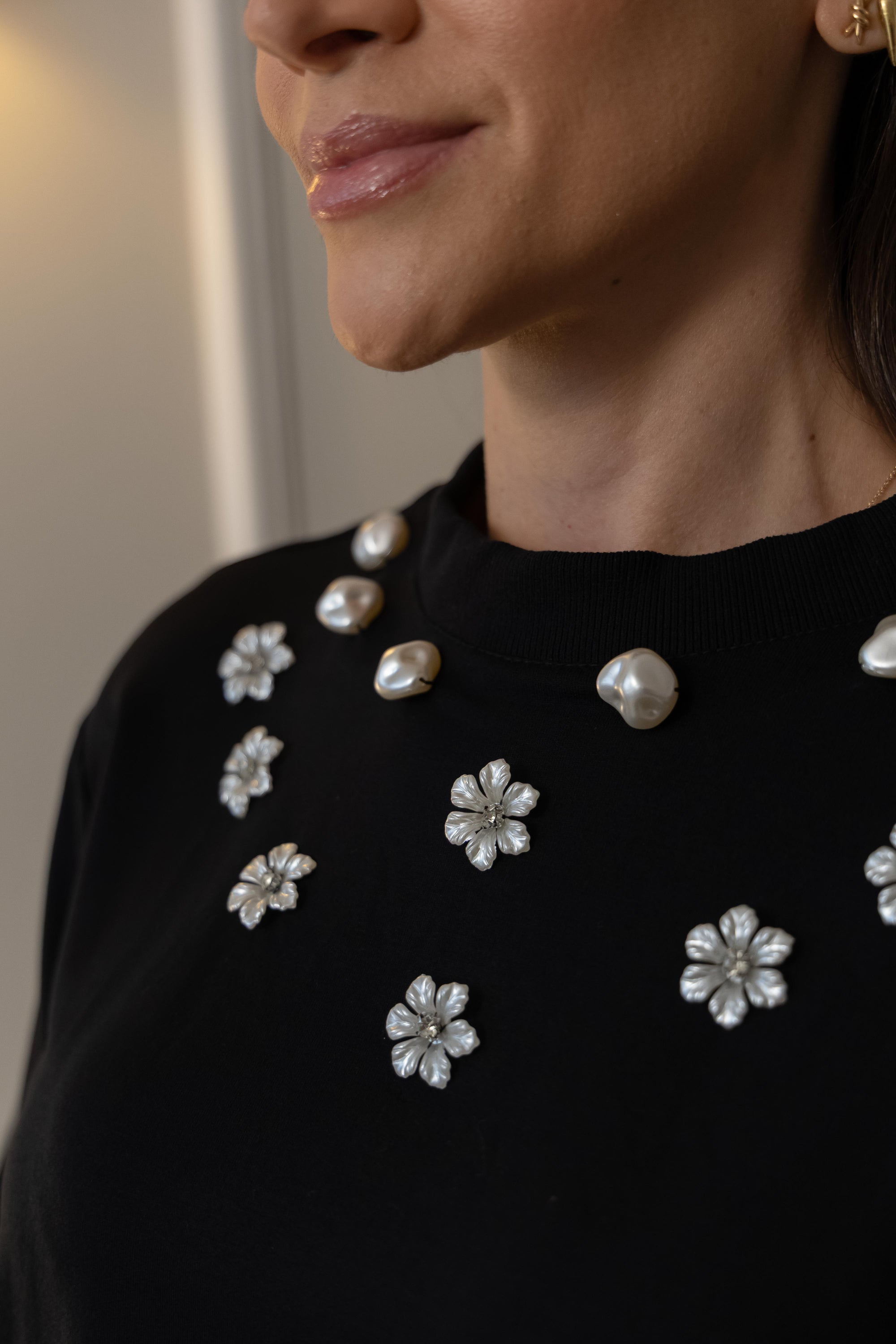 Blusa Jardim de Pérolas