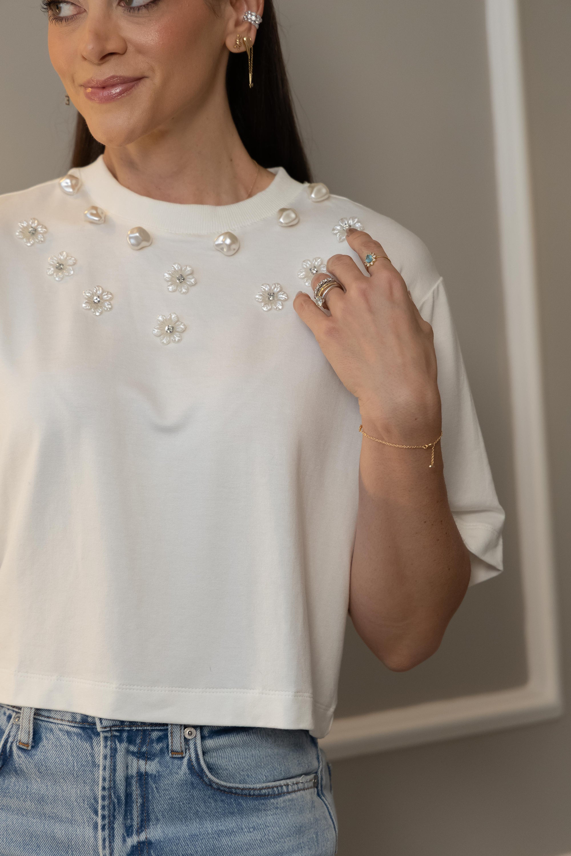 Blusa Jardim de Pérolas