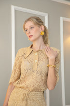 Blusa Renda com gola