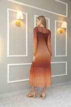 Vestido Tule Manga Longa