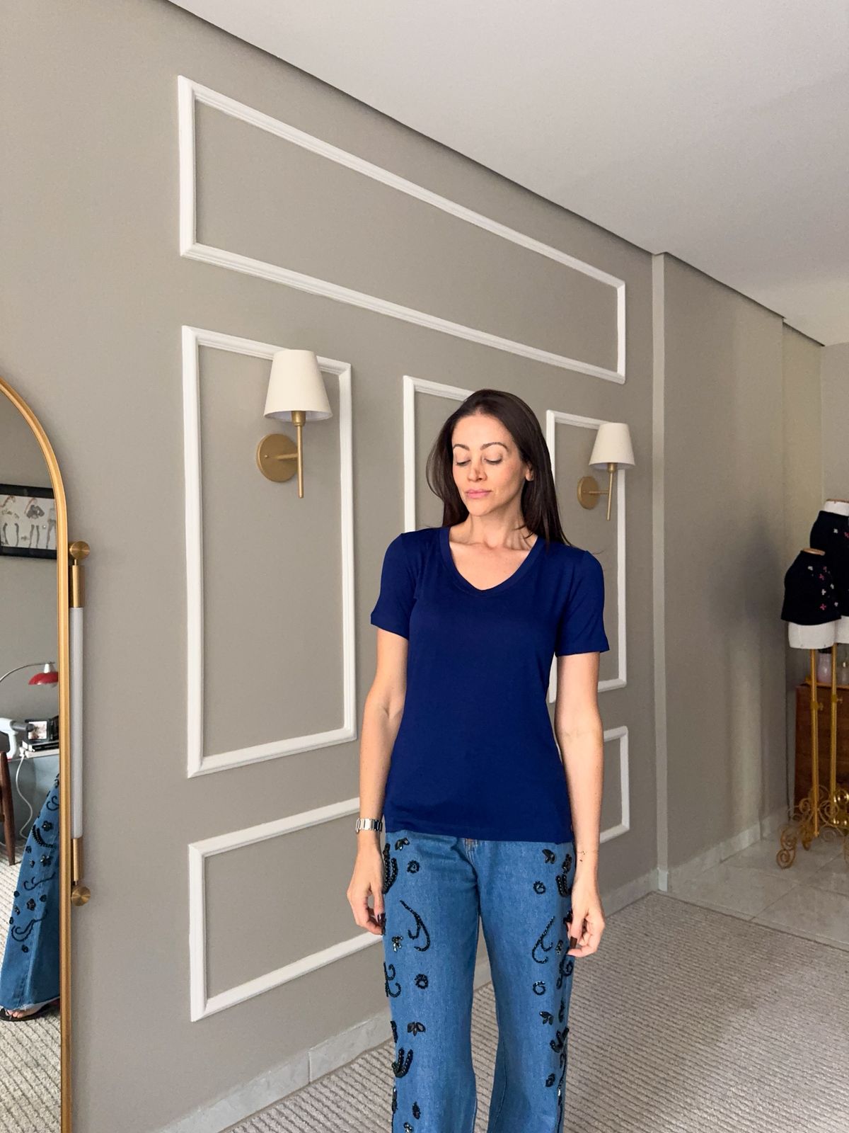 Blusa Basic Decote V