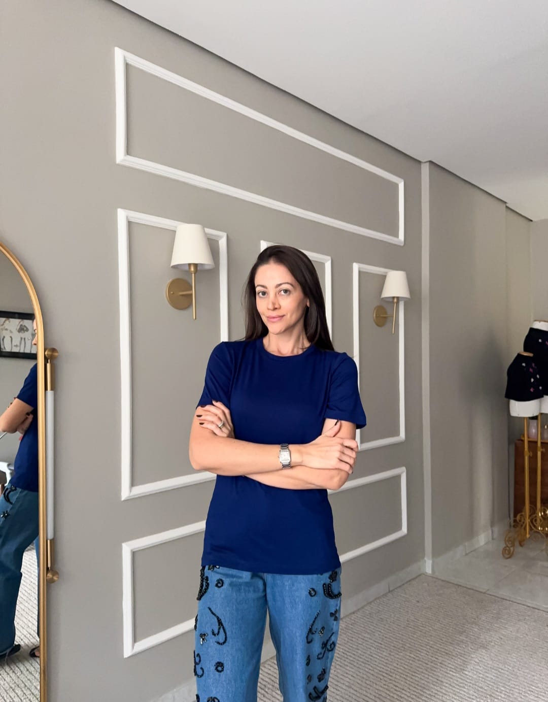 Blusa Basic Decote Redondo