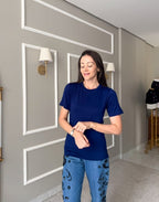 Blusa Basic Decote Redondo