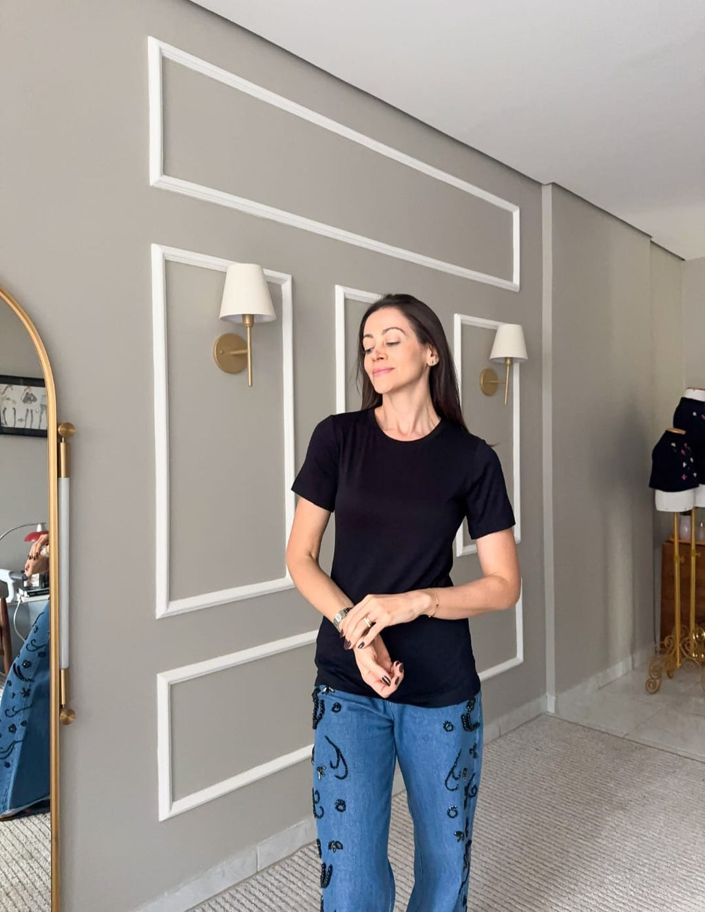 Blusa Basic Decote Redondo