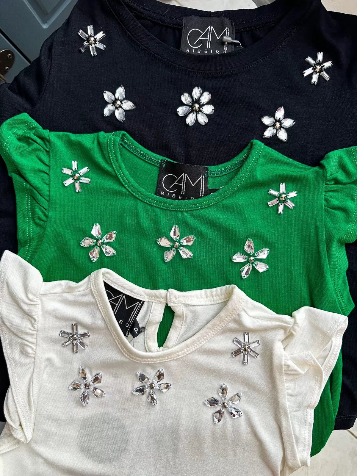 T-shirt Flor de Cristal infantil