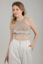 Blusa Tule Manga Longa