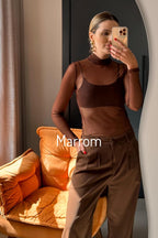 Blusa Tule Manga Longa