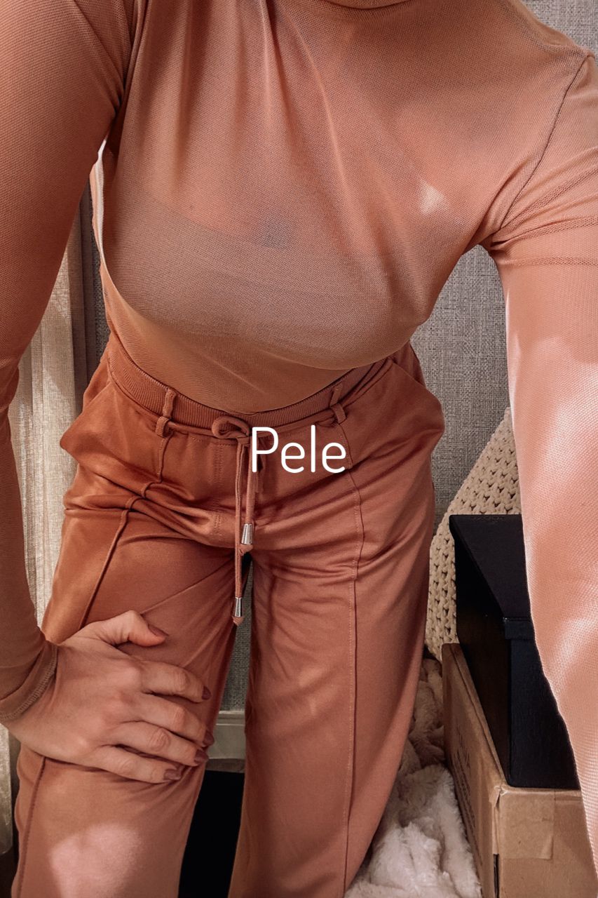 Blusa Tule Manga Longa